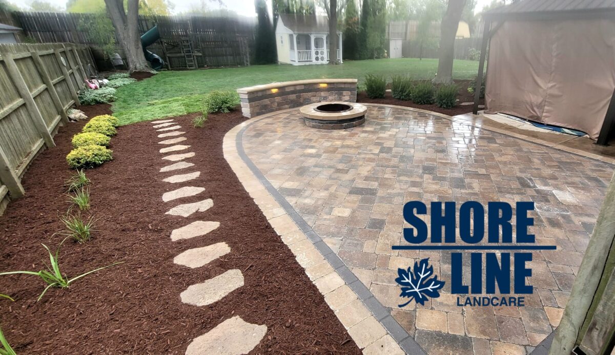 Retaining wall in Yard